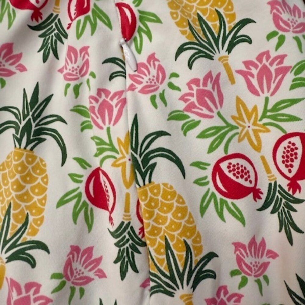 J. McLaughlin Wavesong Skort Pineapple Striped Catalina Split Hem Size M - Picture 4 of 6